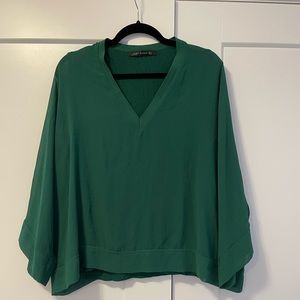 Zara Large Green Blouse